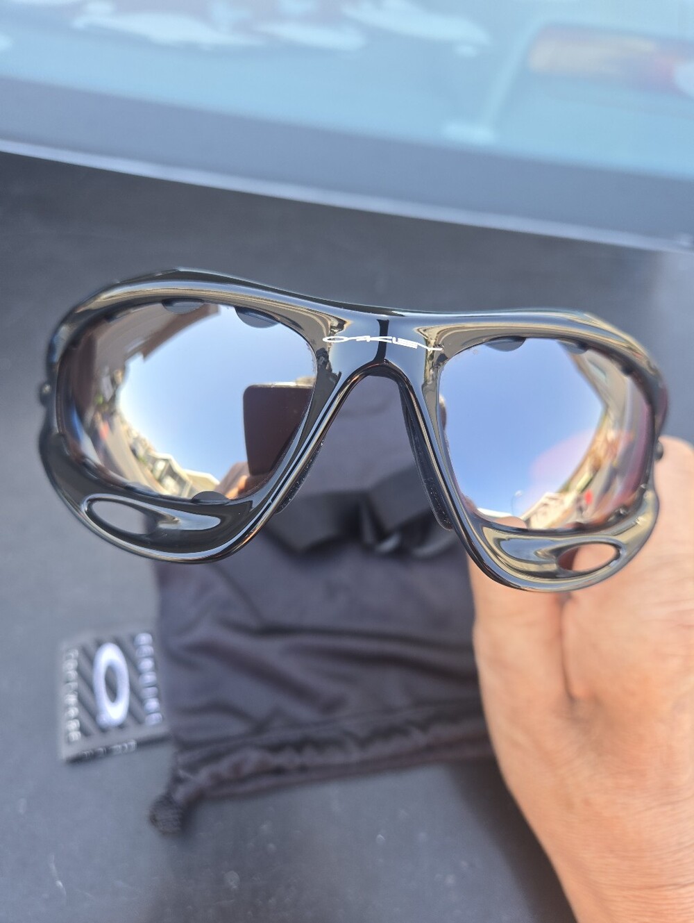 OAKLEY PRO RACING WATER JETBLACK/IRIDIUM. SUNGLASSES